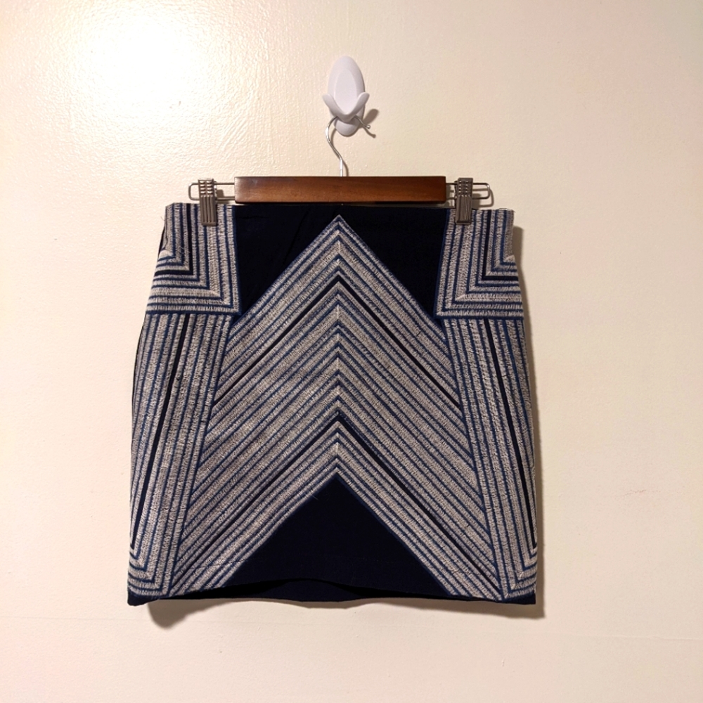 Morrisday geometric stiched skirt